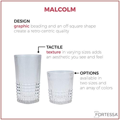 Malcolm Iced Beverage Coctail Glass (Amber)