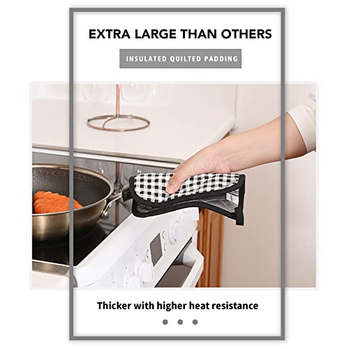 4 Pack Pot Holders for Kitchen Clearance (Black Buffalo Plaid / 4 pack)