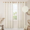 80 Inches Long Natural Linen Curtains for Living Room 2 Panels Set (52"W x 80"L (Pack of 2) / Natural)