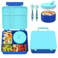 Bento Lunch Box with 8oz Soup Thermo (Blue)