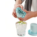 3D Upgraded Silicone Ice Cube Tray with Easy Release (Blue)