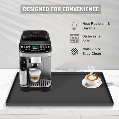 Silicone Coffee Mat 24"x16" (black)