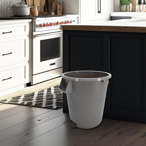 Bronco Waste Container Trash Container (Gray / 10 Gallons, (Pack of 1))