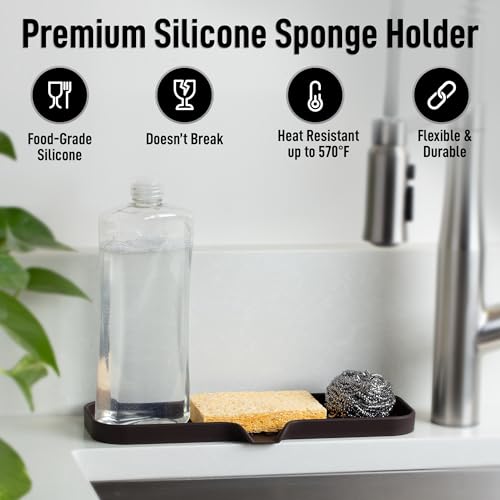 Large Silicone Sponge Holder (Chocolate (Large) / Large (12x4))