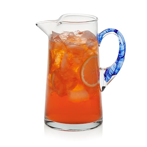 Cabos Glass Water Pitcher (Cabos Blue)
