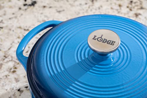 Essential Enamel Cast Iron Dutch Oven (Caribbean Blue)