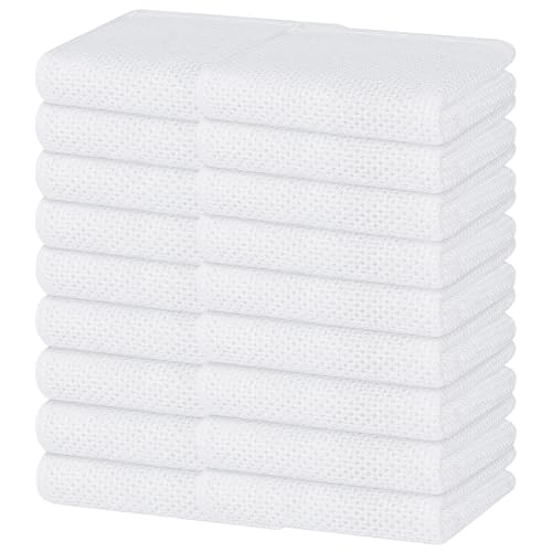 100% Cotton Waffle Weave Kitchen Dish Towels 18 (White / 13 X 28 - 18 Pack)