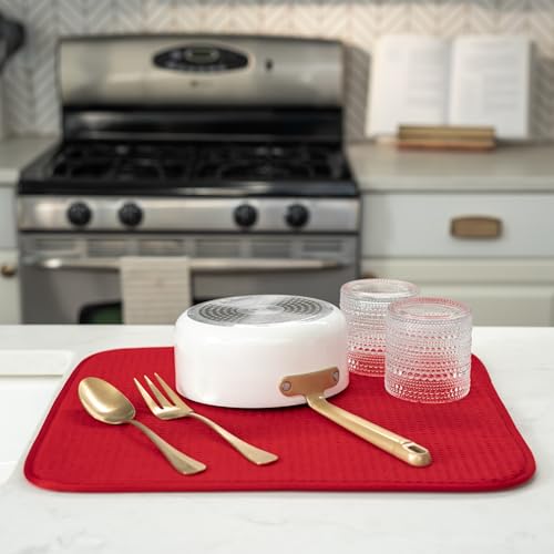 Dish Drying Mat (Red / 18" x 24")