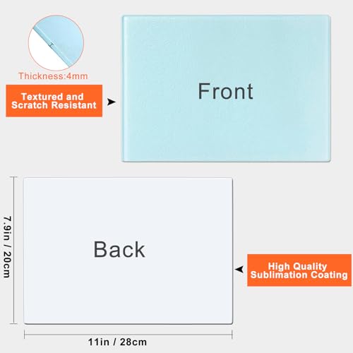 6Pcs Sublimation Cutting Board Blanks (8" x 11")