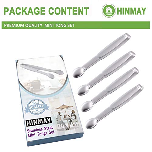 Mini Tongs 5 3 (5-3/4 Inch Silver)