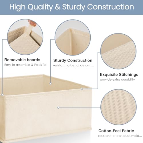 Drawer Organizer Clothes (Beige / 16 Pack)