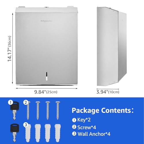 Commercial Paper Towel Dispenser Wall Mount (400 C-Fold/525 Multi-Fold)