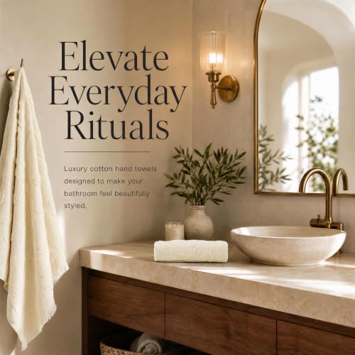 Decorative Hand Towels for Your Bathroom Or Kitchen (Beige)