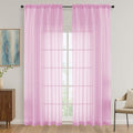 Light Pink Bedroom Curtains 2 Panel Sets 90 Inch Length (Light Pink / 59"W x 90"L (Pack of 2))