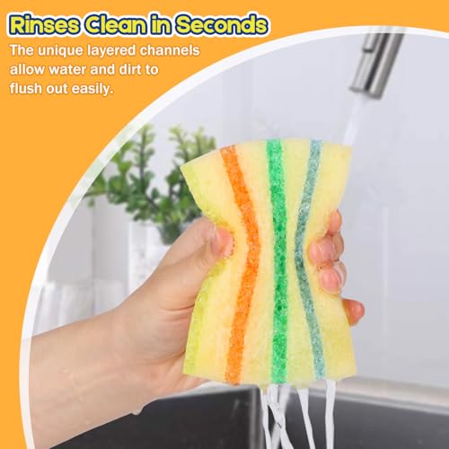 12 Pack Scrub Sponge (Multi-Layer)
