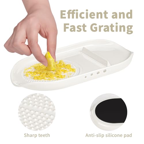 4 in 1 Ceramic Garlic Grater with Egg Cracker