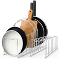 Pot Lid Organizer Pan Lid Organizer Kitchen Pot Lid Rack Suitable for Bakeware Dish Plate (2 Pack)