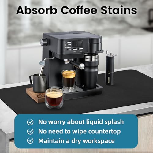 31.5x17 Inch Coffee Mat (Black / 31.5" x 17")