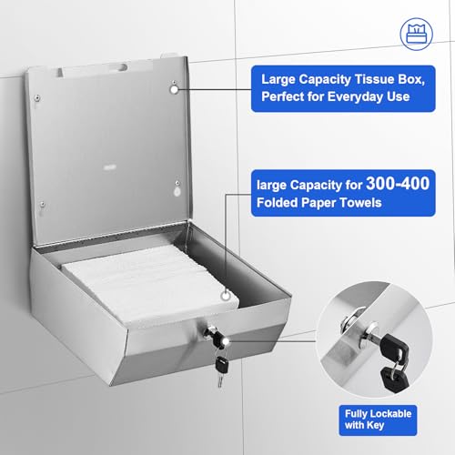 Commercial Paper Towel Dispenser (250 C-Fold/300 Multi-Fold)