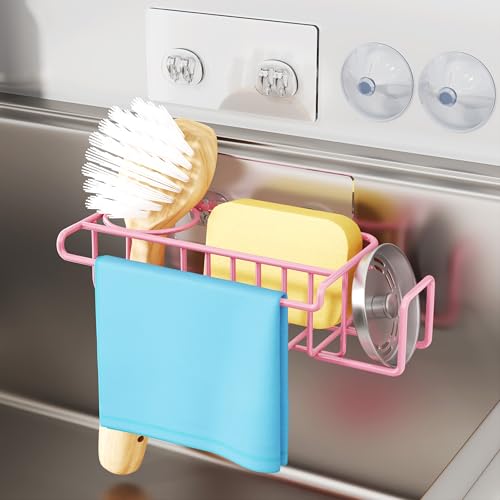 Sink Caddy Sponge Holder (Pink)
