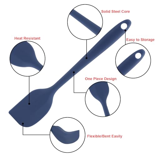 Silicone Spatulas Set (Dark Blue)