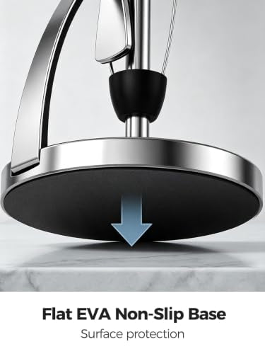Paper Towel Holder Countertop (Silver / Eva Pad Base)