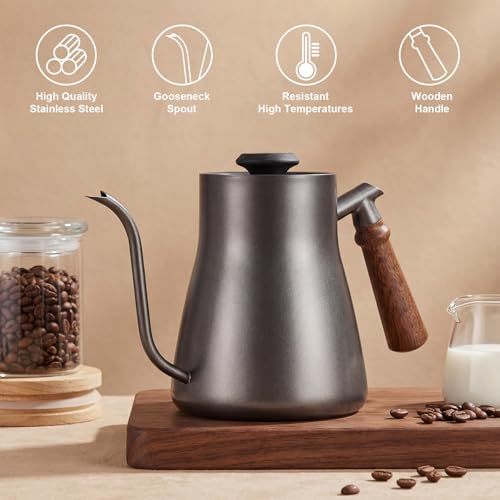 Pour over kettle with thermometer (0.9 Quarts)