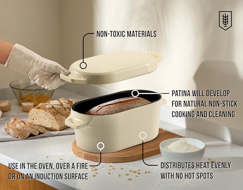 Oval Dutch Oven (Ivory / 3.4 Quarts)