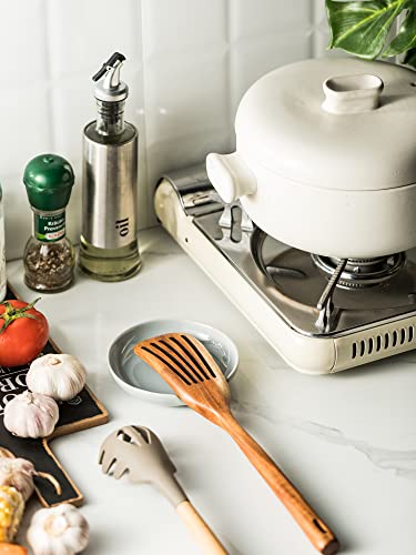 Spoon Rest for Stove Top & Kitchen Counter (Light Gray)