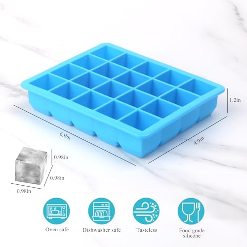 1 Tbsp Silicone Freezer Molds (Blue 4 Pack)