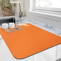 Dish Drying Mat for Kitchen Counter (Orange / 18" x 24")