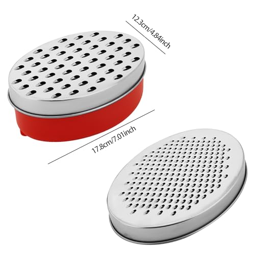 Cheese Grater With Airtight Storage Container (1-Red)