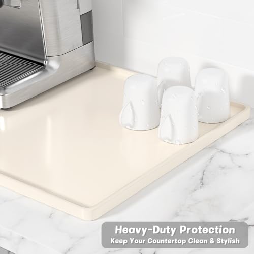 Silicone Coffee Mat (Beige / 12" x 19")