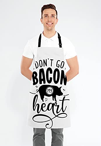 Don't Go Bacon My Heart Kitchen Cooking BBQ Chef Apron (Multi Lf267)