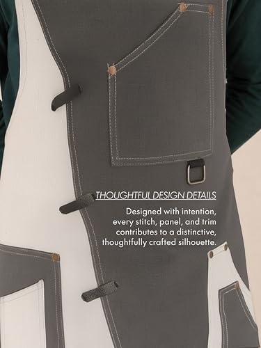 Professional Work Apron for Men & Women (Standard / Slate Grey)