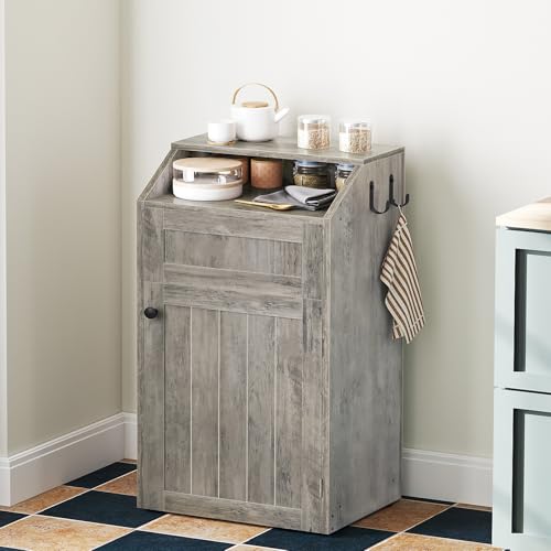 Trash Cabinet (Greige / 1 x 10 Gallon)
