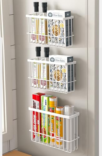 3 Piece Kitchen Cabinet Door Storage Box (White3)