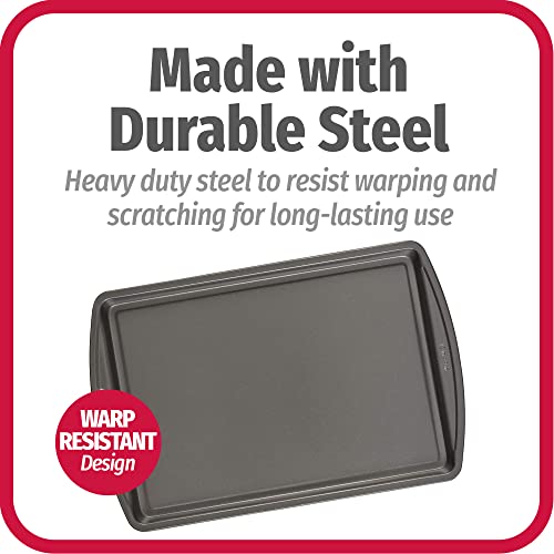 Everyday Baking Sheet Set Nonstick Carbon Steel Standard (13" x 9" (3-Piece Set))