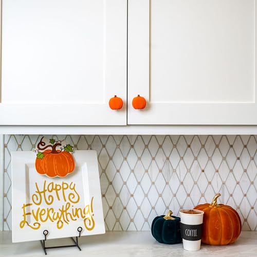 12pk Pumpkin Decorative Knob Covers (Pumpkin)