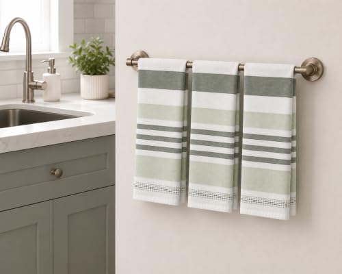 Green White Kitchen Hand Dish Towels (Green Monica Upc)