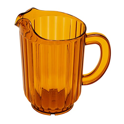 G.E.T. 60 oz Amber Plastic Pitcher with Handle (1 Pitcher / 60 Ounces / Amber)