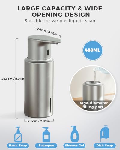 Automatic Liquid Soap Dispenser Touchless (Stainless Steel / Liquid)
