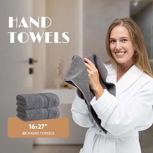 Gray Bath Towel Set of 6 (Gray / Bath Towel Set)