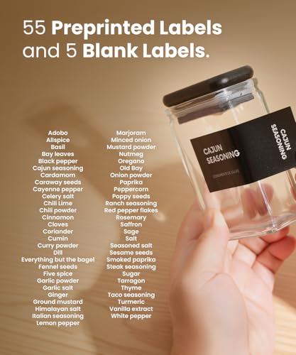 Glass Storage Jars with Bamboo Lid (Black)
