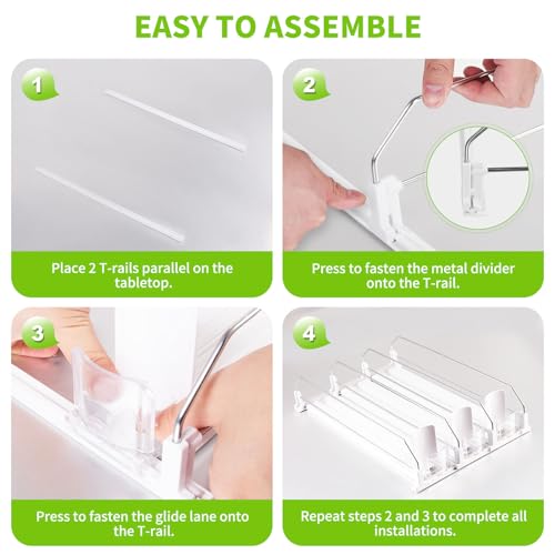 Drink Organizer for Fridge (3 Row)