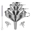 Stainless Steel Funnels for Kitchen use (4pcs Funnel set)