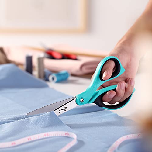 All Purpose Scissors 8.5" Office Craft Shears 3 Pack (Blue)