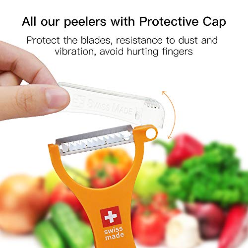 Original Swiss Made Peeler Vegetable&Fruits stainless steel blade Peeler for kitchen (ORANGE-vegetable grater)