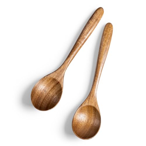Small Wooden Spoons for Eating (Acacia Brown)