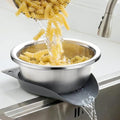 3.5QT Hands Free 304 Stainless Steel Strainer and Colander with Self
